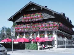 flower boxes at Oberammergau