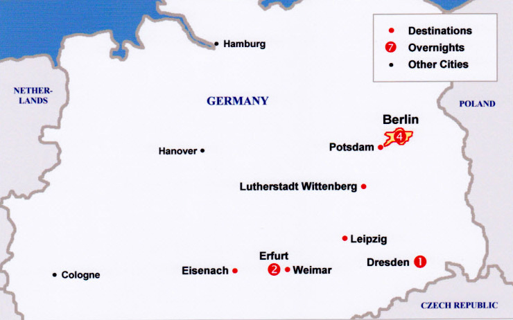 Berlin tour map
