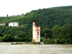 Mouse Tower in Rhine River