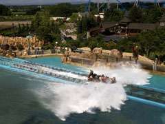 Atlantica Supersplash roller coaster, Europa Park, Germany